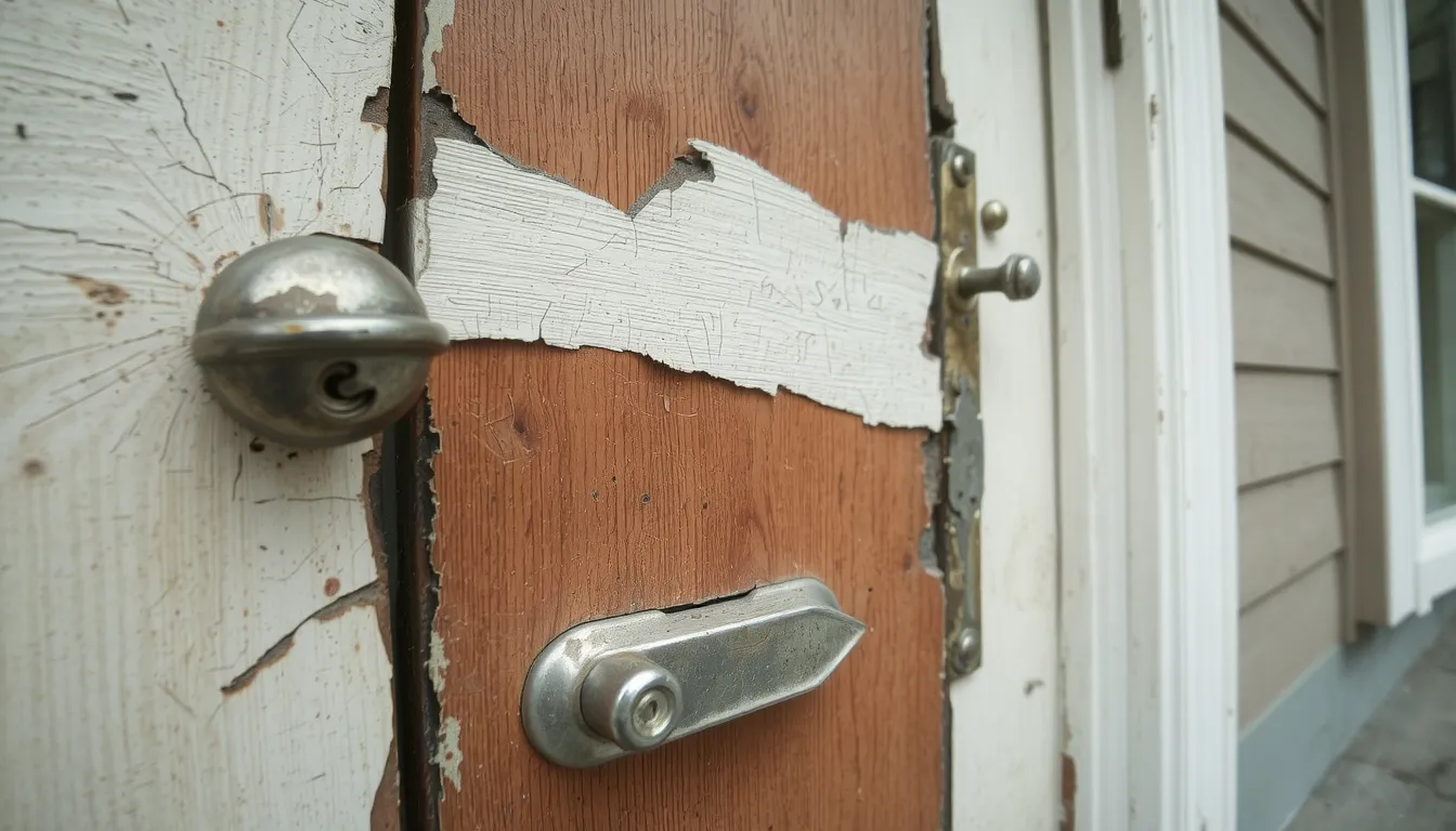 vandalisme porte d'entrée qui doit payer